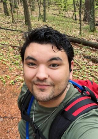 photo of Shea Bagtaz in the woods