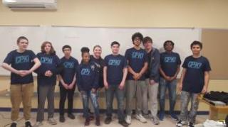 group photo of Computer Technology students who competed in the CyberPatriot competition