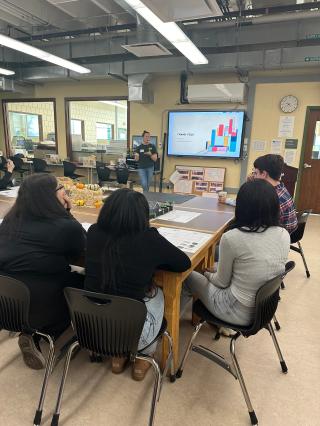 Ashley Zulla of Mystic Scenic Studios visits Drafting/CAD program