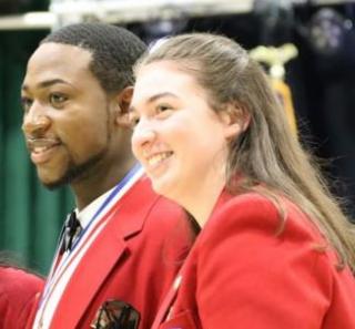 photo of students Christopher Alcimbert and Brianna Lynch