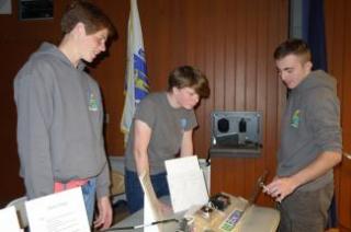 photo of Electrical students working on their projects for STEM Week